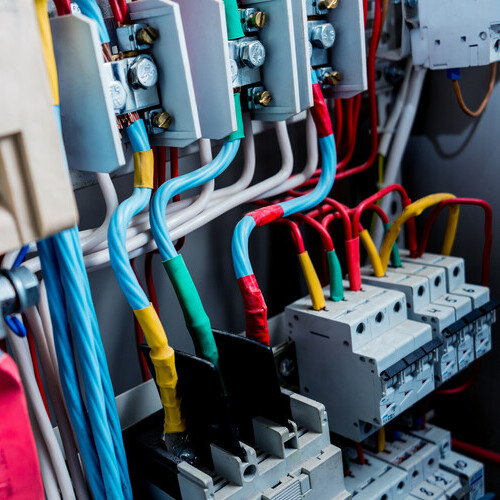 HVAC relay in an electrical box