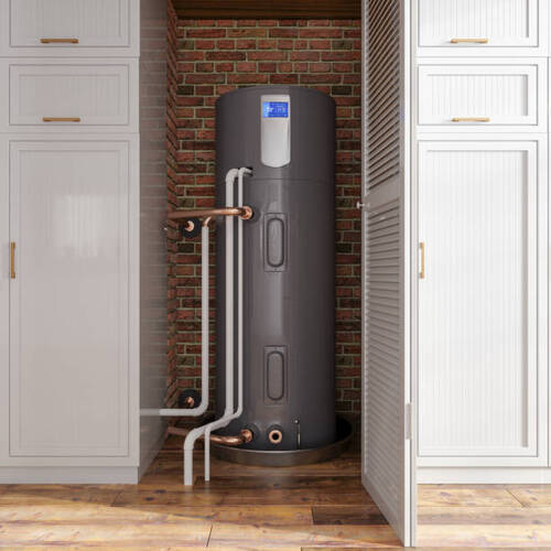 water heater inside a house