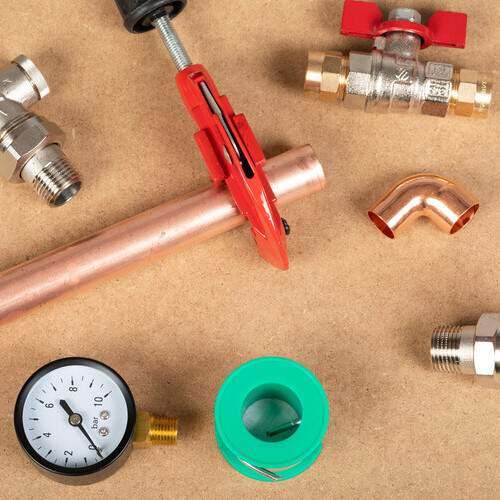 a variety of home heating system parts